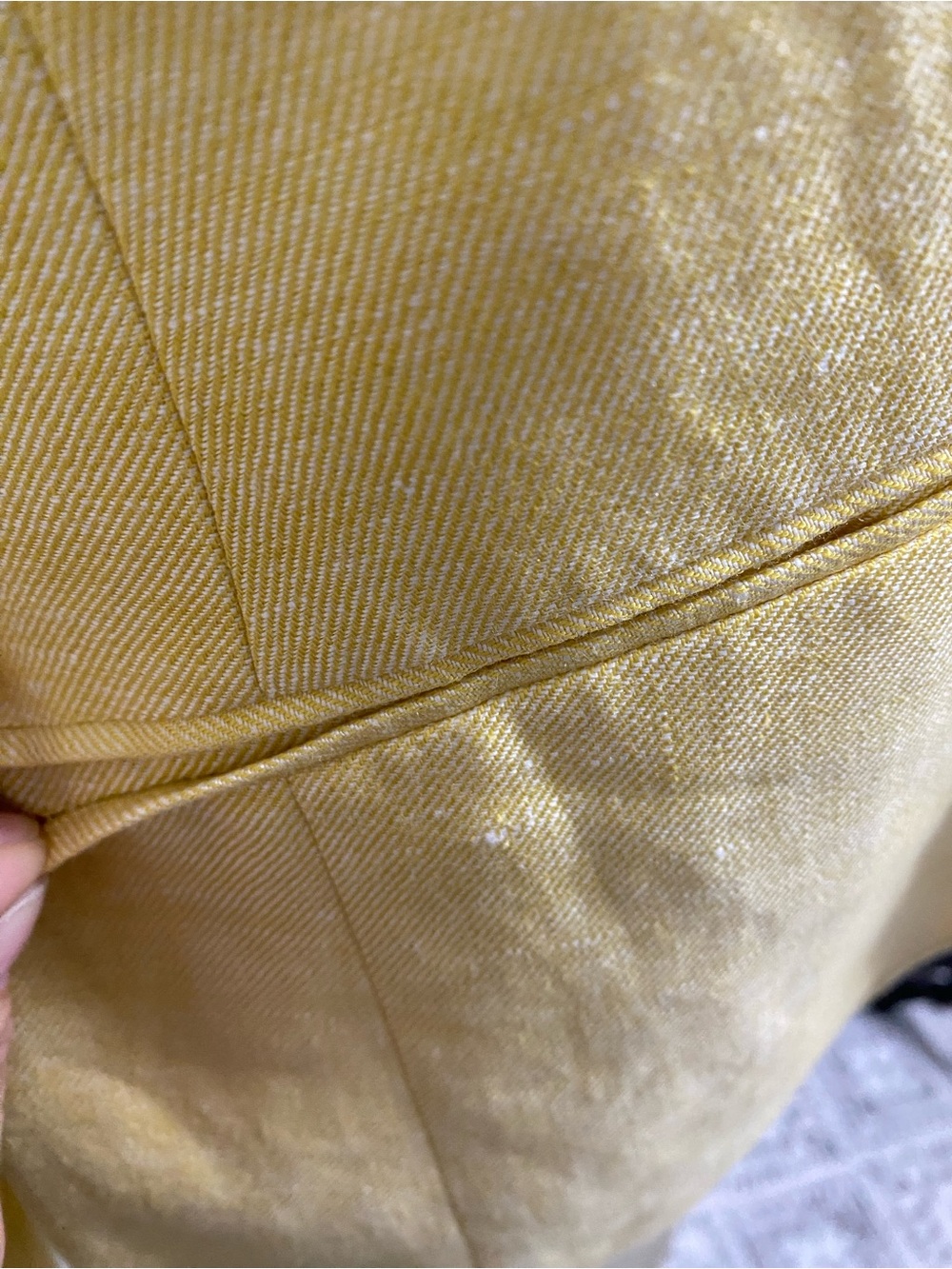 Talbots Yellow Linen Single-Button Blazer - Picture 6 of 16